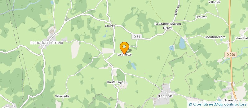 localisation de l'entreprise MONSIEUR BENJAMIN COTTAZ à ISSOUDUN-LETRIEIX