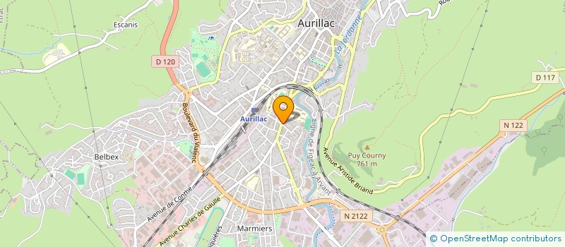 localisation de l'entreprise MONSIEUR BENJAMIN COUBETERGUES à AURILLAC