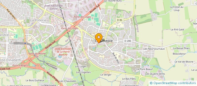 localisation de l'entreprise MONSIEUR BENJAMIN COUE  CHANTEPIE