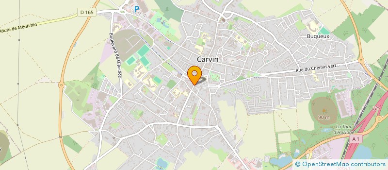 localisation de l'entreprise MONSIEUR BENJAMIN COURBON  CARVIN