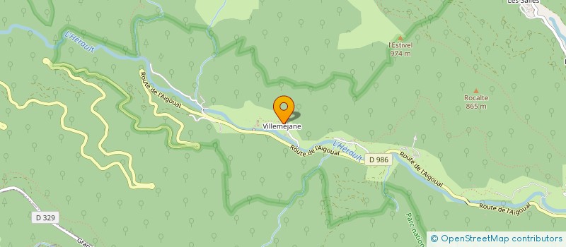 localisation de l'entreprise MONSIEUR BENJAMIN COURTAULT à VAL-D'AIGOUAL