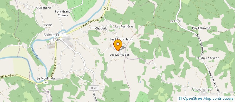 localisation de l'entreprise MONSIEUR BENJAMIN COUTTS  STE-EULALIE D ANS