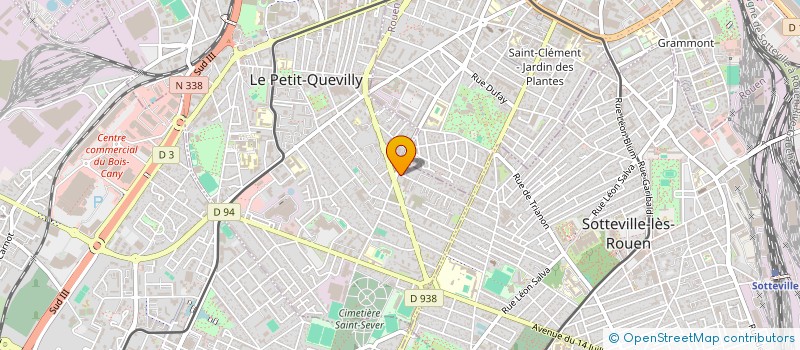 localisation de l'entreprise MONSIEUR BENJAMIN COUYAVAH  LE PETIT-QUEVILLY