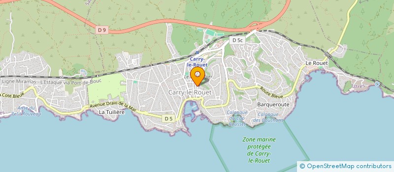 localisation de l'entreprise MONSIEUR BENJAMIN CRESPY  CHATEAUNEUF-LES-MARTIGUES