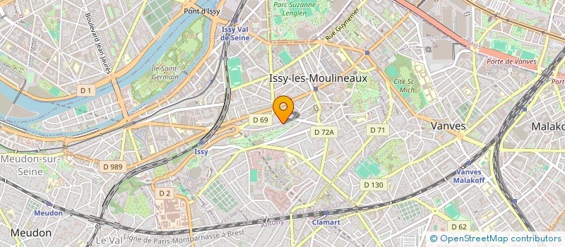 localisation de l'entreprise MONSIEUR BENJAMIN CRUZ MERMY à ISSY-LES-MOULINEAUX