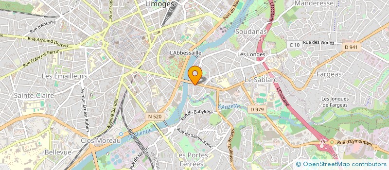 localisation de l'entreprise MONSIEUR BENJAMIN CURTY à LIMOGES
