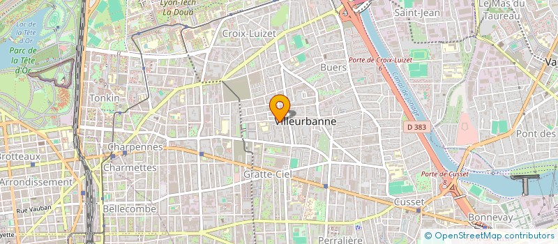 localisation de l'entreprise MONSIEUR BENJAMIN D'ALEO  VILLEURBANNE