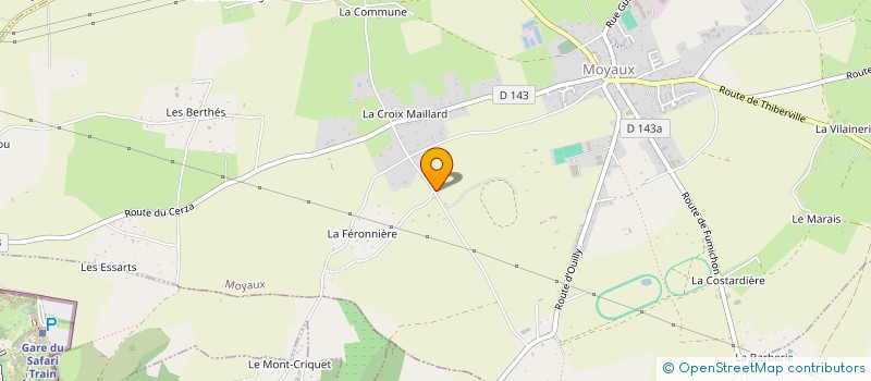 localisation de l'entreprise MONSIEUR BENJAMIN DAIGNEAU  MOYAUX