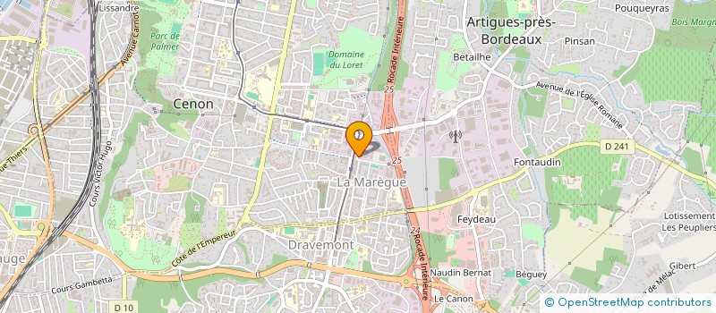 localisation de l'entreprise MONSIEUR BENJAMIN DALLAUDIERE  CENON