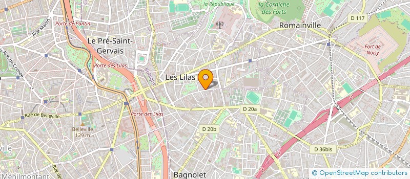 localisation de l'entreprise MONSIEUR BENJAMIN DALLET à LES LILAS
