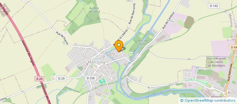 localisation de l'entreprise MONSIEUR BENJAMIN DARQUES  MARCOING