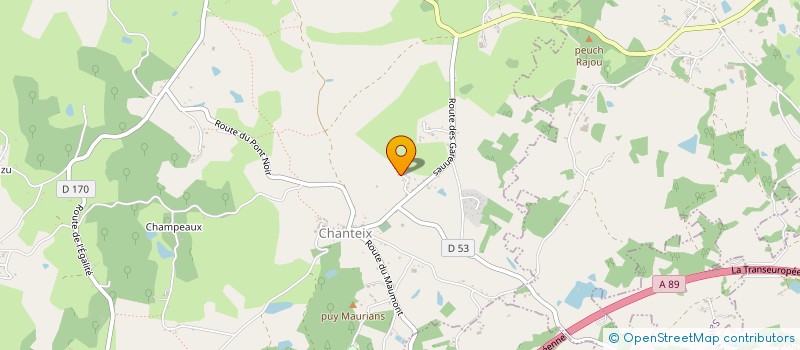 localisation de l'entreprise MONSIEUR BENJAMIN DAUDY  CHANTEIX