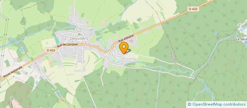 localisation de l'entreprise MONSIEUR BENJAMIN DAUSSY  DEYVILLERS