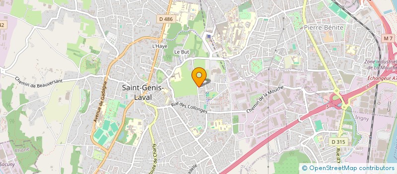 localisation de l'entreprise MONSIEUR BENJAMIN DAUTUN à SAINT-GENIS-LAVAL