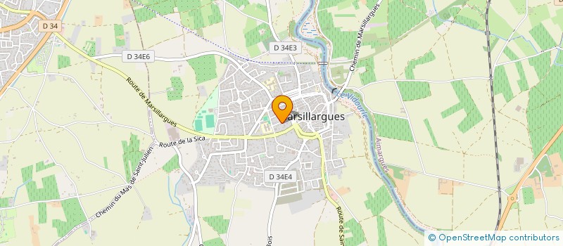 localisation de l'entreprise MONSIEUR BENJAMIN DAVID  MARSILLARGUES