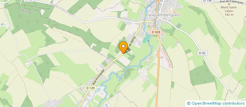 localisation de l'entreprise MONSIEUR BENJAMIN DAVID  FAUQUEMBERGUES