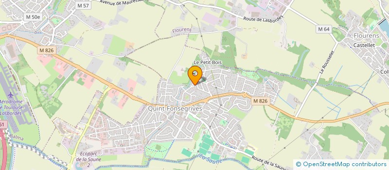 localisation de l'entreprise MONSIEUR BENJAMIN DE DARAN  QUINT-FONSEGRIVES