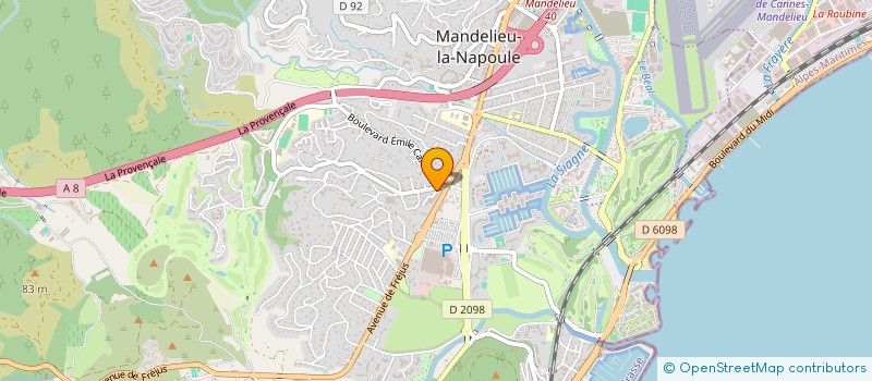localisation de l'entreprise MONSIEUR BENJAMIN DE DUFFELEER à MANDELIEU-LA-NAPOULE