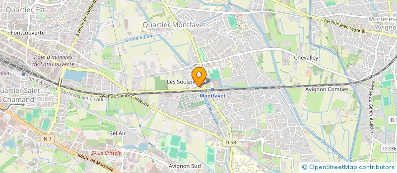 localisation de l'entreprise MONSIEUR BENJAMIN DE OLIVEIRA FERNANDES à AVIGNON