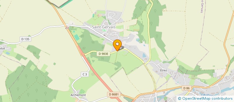 localisation de l'entreprise MONSIEUR BENJAMIN DE PINHO  SAINT-GERVAIS