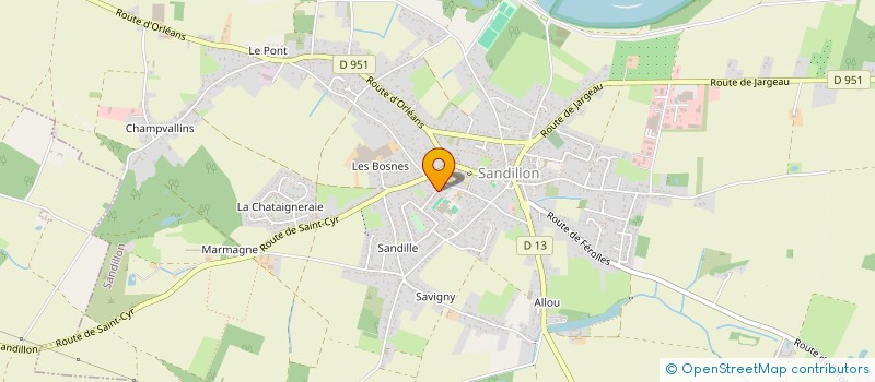 localisation de l'entreprise MONSIEUR BENJAMIN DE SA  SANDILLON