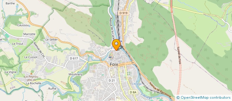 localisation de l'entreprise MONSIEUR BENJAMIN DE SCORBIAC à FOIX