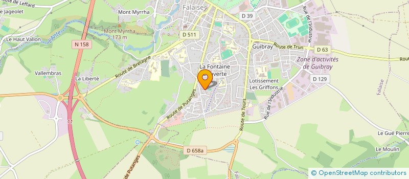 localisation de l'entreprise MONSIEUR BENJAMIN DEBAIZE à FALAISE