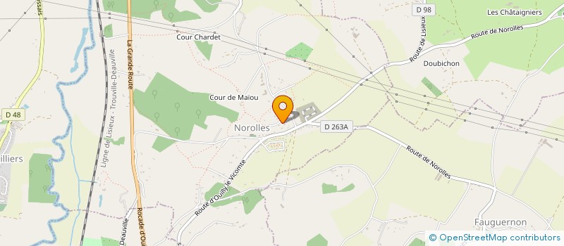 localisation de l'entreprise MONSIEUR BENJAMIN DEBEAUCOUDRAY  NOROLLES