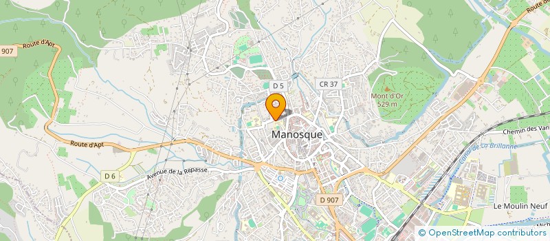 localisation de l'entreprise MONSIEUR BENJAMIN DEBETZ à MANOSQUE