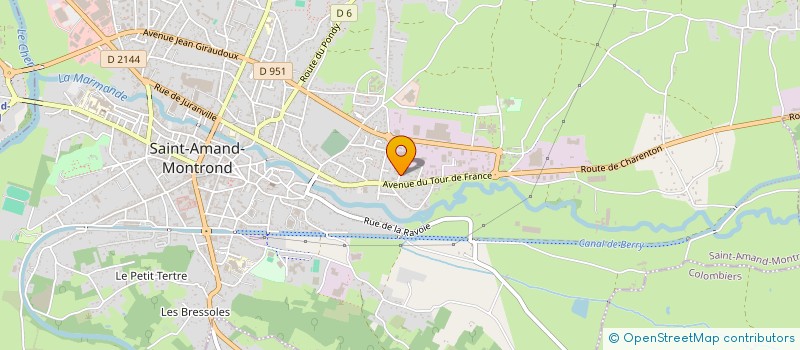 localisation de l'entreprise MONSIEUR BENJAMIN DEBILLOT  SAINT-AMAND-MONTROND