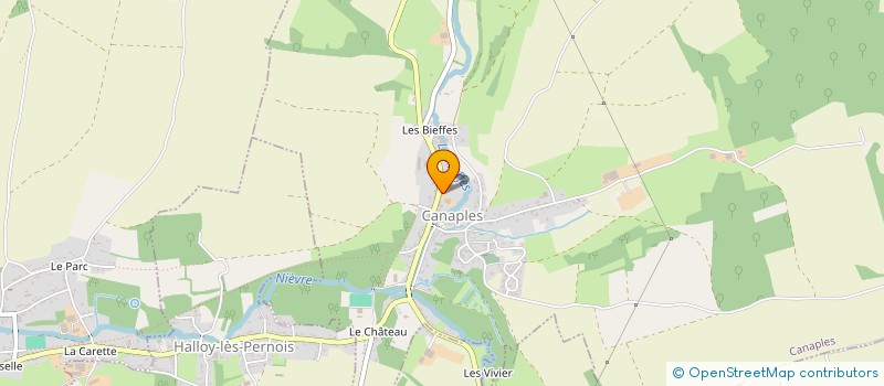 localisation de l'entreprise MONSIEUR BENJAMIN DEBRIL  CANAPLES