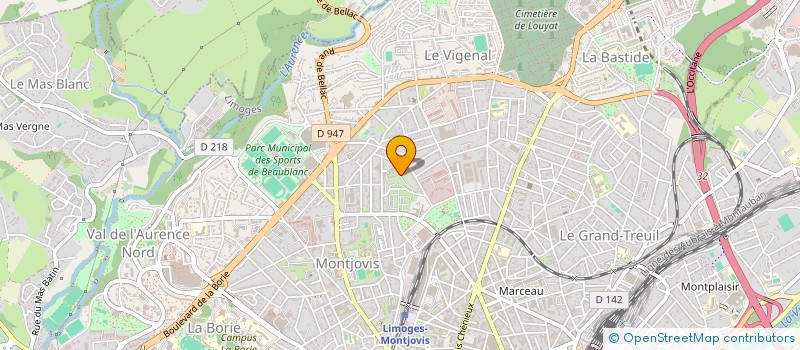 localisation de l'entreprise MONSIEUR BENJAMIN DEBRIS à LIMOGES