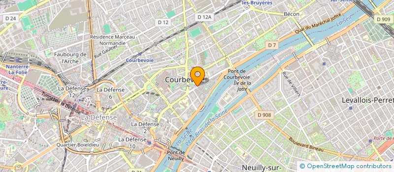 localisation de l'entreprise MONSIEUR BENJAMIN DEBUT à COURBEVOIE