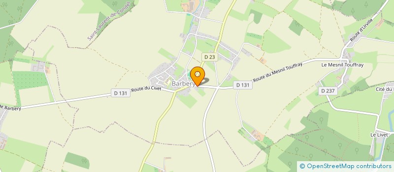 localisation de l'entreprise MONSIEUR BENJAMIN DECHAUFOUR  BARBERY