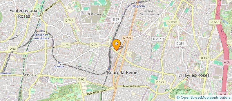 localisation de l'entreprise MONSIEUR BENJAMIN DECRULLE à BOURG-LA-REINE