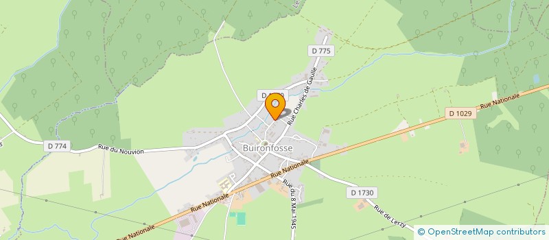 localisation de l'entreprise MONSIEUR BENJAMIN DEFFRENNES  BUIRONFOSSE