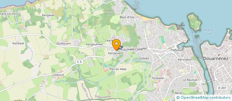 localisation de l'entreprise MONSIEUR BENJAMIN DEFRANCE à DOUARNENEZ