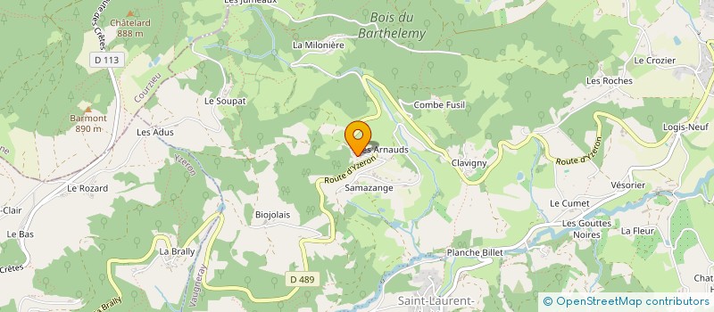 localisation de l'entreprise MONSIEUR BENJAMIN DEHKAL  VAUGNERAY