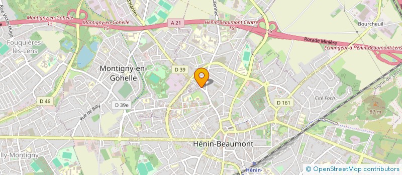 localisation de l'entreprise MONSIEUR BENJAMIN DEHON à HENIN-BEAUMONT