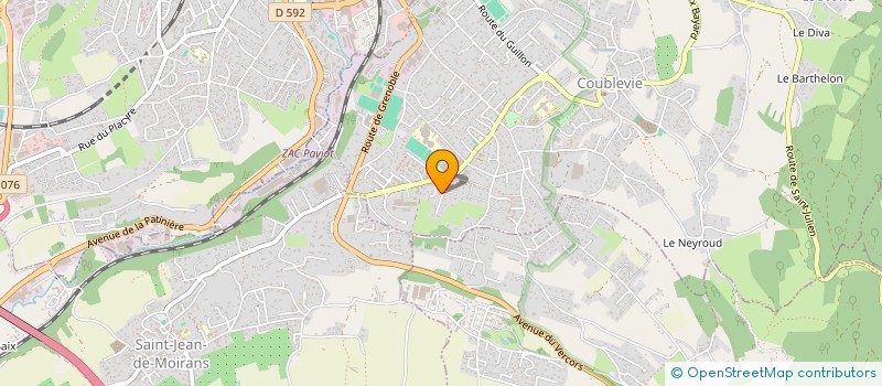 localisation de l'entreprise MONSIEUR BENJAMIN DEJABRY  COUBLEVIE