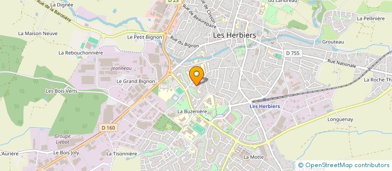 localisation de l'entreprise MONSIEUR BENJAMIN DELAGE  LES HERBIERS