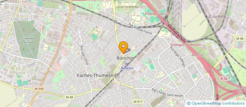 localisation de l'entreprise MONSIEUR BENJAMIN DELAHAYE  RONCHIN