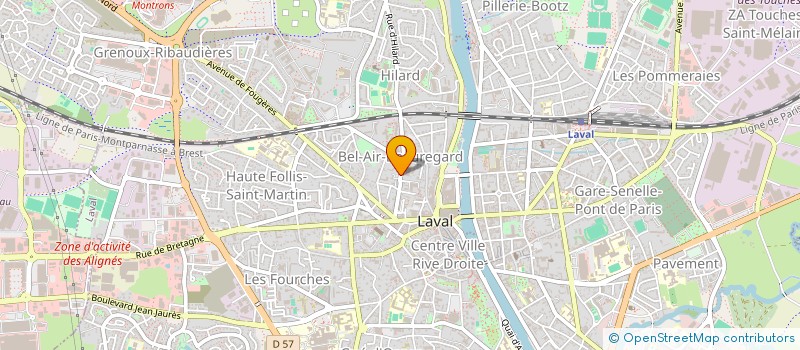 localisation de l'entreprise MONSIEUR BENJAMIN DELAUNAY à LAVAL
