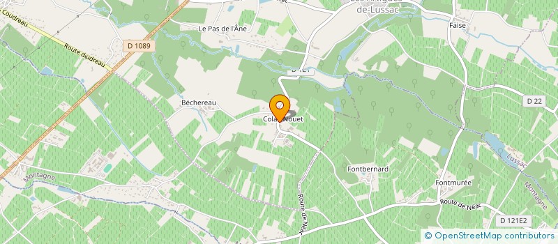 localisation de l'entreprise MONSIEUR BENJAMIN DELBANCUT  LES ARTIGUES-DE-LUSSAC