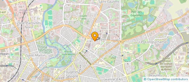 localisation de l'entreprise MONSIEUR BENJAMIN DELOBI  RENNES