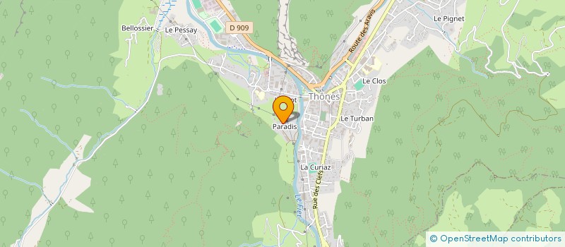 localisation de l'entreprise MONSIEUR BENJAMIN DELOCHE  THONES