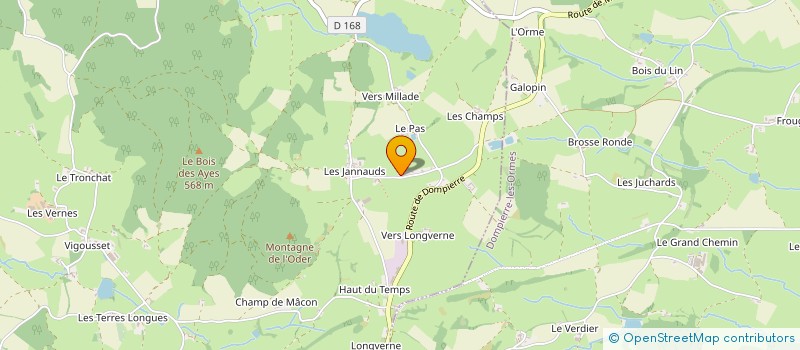 localisation de l'entreprise MONSIEUR BENJAMIN DELORME à MONTMELARD