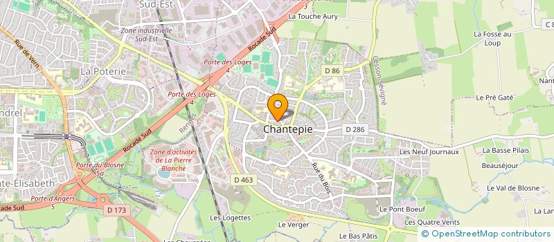 localisation de l'entreprise MONSIEUR BENJAMIN DELUMEAU  CHANTEPIE