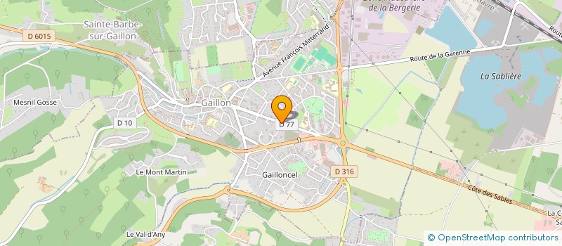 localisation de l'entreprise MONSIEUR BENJAMIN DELVAUX  GAILLON