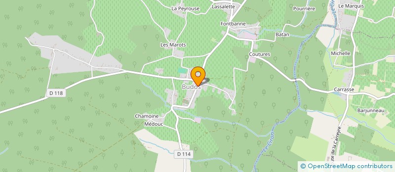 localisation de l'entreprise MONSIEUR BENJAMIN DENIZE  BUDOS